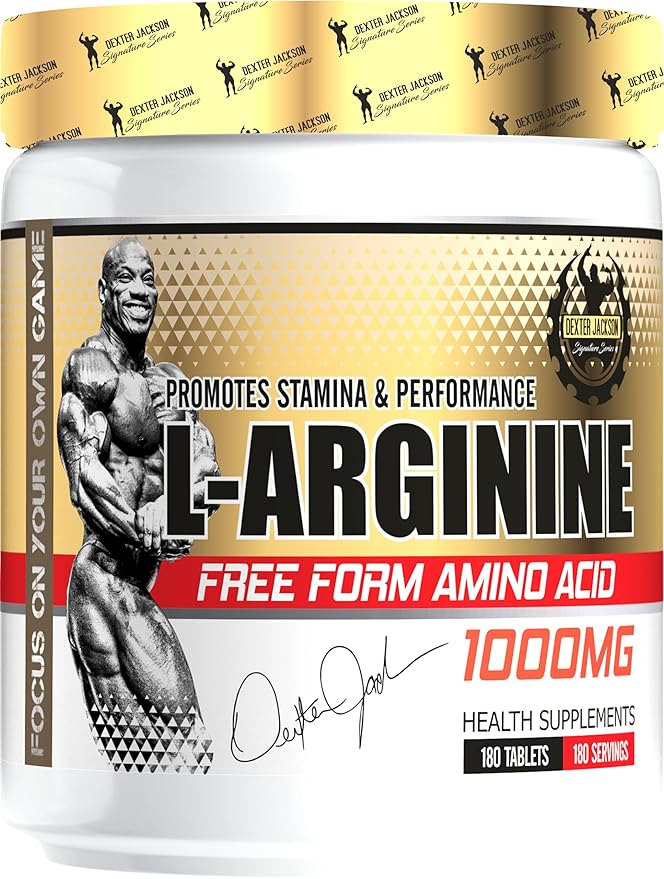 Dexter Jackson Signature Series L-Arginine Promotes Stamina And Performance Free Form Amino Acids Health Supplements 1000 Mg,180 Tablets